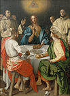 蓬托莫的《以馬忤斯的晚餐（意大利語：Cena in Emmaus (Pontormo)）》，230 × 173 cm，約繪於1525年，1948年始藏[63]