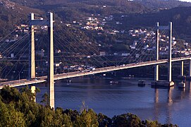 Puente de Rande en la ría de Vigo de Fabrizio de Miranda, Florencio del Pozo y Alfredo Passaro, 1973-1978