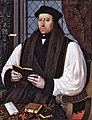 Image 15 Thomas Cranmer Painting: Gerlach Flicke Thomas Cranmer (1489–1556, depicted in 1545) was a leader of the English Reformation and Archbishop of Canterbury during the reigns of three monarchs. Ascending to power during the reign of Henry VIII, under Edward VI he was able to promote a series of reforms in the Church of England. He was executed for treason under Mary I. More selected portraits