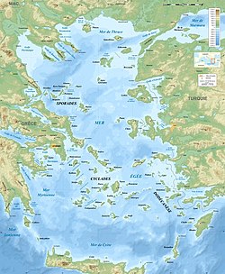 Localización d'a mar de Creta