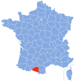 Location of Ariège