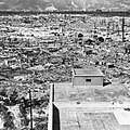 Roïnas dau centre d'Hiroshima après l'explosion.