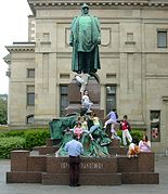 旧プロイセン王国ヴッパータールに建てられたビスマルク像。2001年撮影。