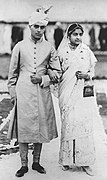 Nehru i Kamala Kaul na vjenčanju u Delhiju, 1916.