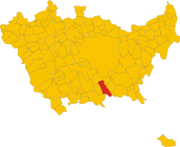 Locatie van Pieve Emanuele in Milaan (MI)