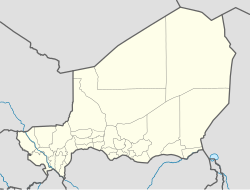 Ligging van Aïr op 'n kaart (Niger)