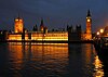 The Palace of Westminster from across the River Thames