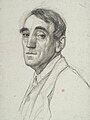 zelfportret door Théo van Rysselberghe in 1916 geboren op 23 november 1862