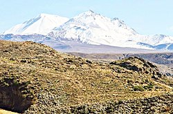Tutupaca Volcano in the Andes