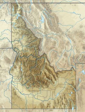 Map showing the location of Ponderosa State Park