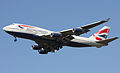 Livrée actuelle Chatham Dockyard d'un Boeing 747 de British Airways en 2010.