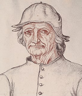 Портрет Босха около 1550. Карандаш, сангина, 41×28 см. Муниципальная библиотека. Аррас