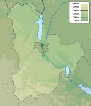 Романівське болото. Карта розташування: Київська область