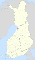 Location of Haukipudas in Finland