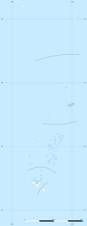 Пангаї. Карта розташування: Тонга