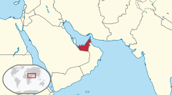 Vị trí của Các Tiểu vương quốc Ả Rập Thống nhất