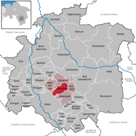 Kaart van Westfeld