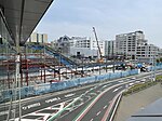 建設中の停留場（2022年5月）