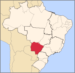 Beliggenhed af Mato Grosso do Sul delstat