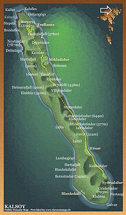 Detailní mapa kalsoy 2006