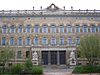 Front of historic building used by the regional court in Dresden