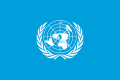 Bandiera dell'Organizzazione delle Nazioni Unite utilizzata a Palau nel Territorio fiduciario delle Isole del Pacifico insieme alla Bandiera degli Stati Uniti d'America dal 1947 al 1965