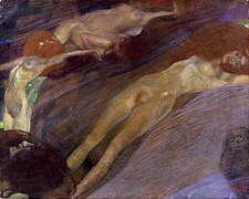 Agua agitada (1898), de Gustav Klimt, Colección privada, Nueva York.