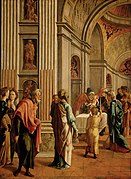 Введение Иисуса в храм. Ок. 1528—1530. Дерево, масло. Музей истории искусств, Вена