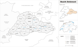 Location of Distret de Delémont