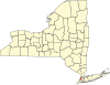 Округ Нью-Йорк на карте штата.