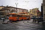Gelede tram in Rome (Italië)