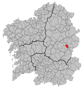 Localisation de Triacastela