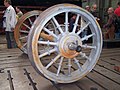 Nachbau ei­ner Lauf­achse der Lo­ko­mo­ti­ve Adler mit Spei­chen­rä­dern (Original 1835, Nachbau 1935)