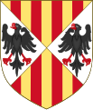 Frederic d'Aragó (1272-1337), el senyal reial amb brisura en quarter en sautor de les armes de Sicília