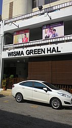 Main building located at Wisma Green Hall