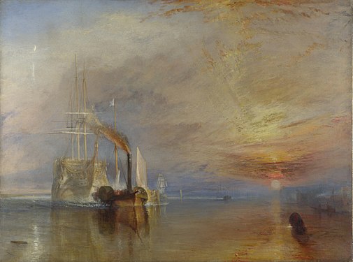 Turner, Le Dernier Voyage du Téméraire, 1838.