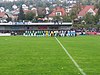Mannschaftspräsentation vor dem Spiel der Regionalliga Bayern zwischen dem VfB Eichstätt und dem TSV 1860 München (1:2) am 3. Oktober 2017