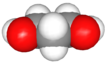 Spacefill model of 1,3-propanediol