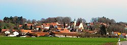 Panorama view of the municipal part of Aufkirch