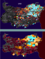 Distribution of Turks according to the 1900 census