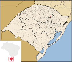 Localização de Vanini no Rio Grande do Sul