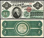 $2 1862 Alexander Hamilton