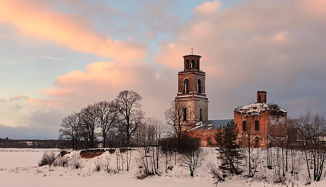 160. Смоленская церковь, Устье, Ярославская область. Автор — Николай Васильевич Белавин