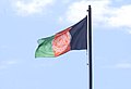 Cumhurbaşkanlığı Sarayı yerleşkesinde dalgalanan Afganistan bayrağı (2019)