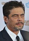 Photo of Benicio Del Toro speaking at San Diego Comic Con in 2013