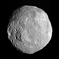 Image 32Asteroid 4 Vesta, imaged by the Dawn spacecraft (2011) (from Space exploration)