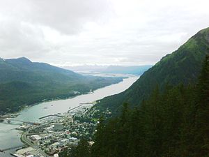 Gastineau Channel kambe ning downtown Juneau