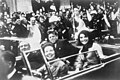 Image 17President John F. Kennedy in the presidential limousine, minutes before his assassination (from History of Texas)