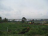 CE15. The 600 meter long Mysore aqueduct carries water from the Harangi Reservoir, over the Kaveri river, to rural areas of Mysore, Karnataka. Aqueducts were first used for irrigation in Karnataka during the Vijayanagara Empire (c. 1336–1646).