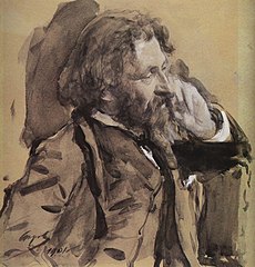 Valentin Serov, Ilja Repin, 1901.